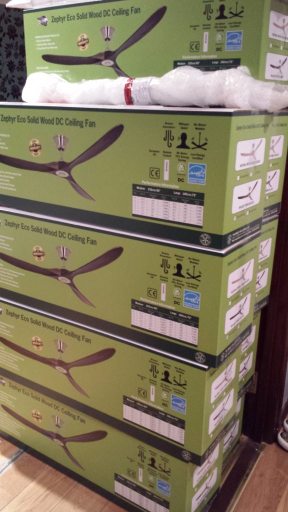 Zephr fan orders read to ship