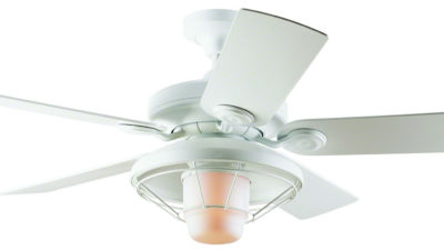 Hunter Outdoor Elements II Ceiling Fan, 54"/137cm, IP44 Rated, 15 Year Warranty in Aluminium, Bronze, Brick or White