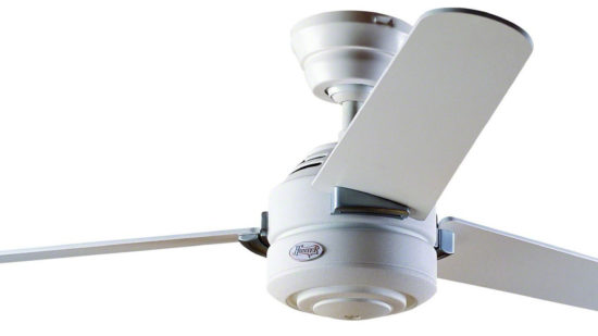 Hunter Carera Ceiling Fan In Brushed Nickel, With Free Light Kit And Drop Rod - Bargain 70% off!
