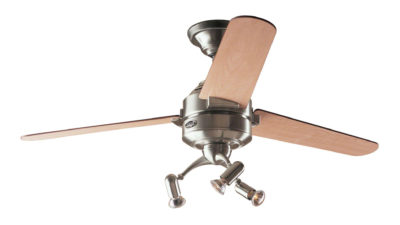 Hunter Carera Ceiling Fan Bundle, Brushed Nickel, with Light Kit, Drop Rod And Remote, Lifetime Warranty