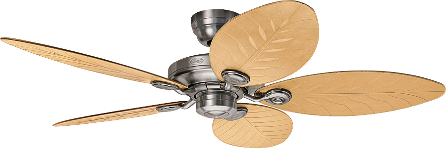 Hunter Outdoor Elements II Ceiling Fan, 54"/137cm, IP44 Rated, 15 Year Warranty in Aluminium, Bronze, Brick or White