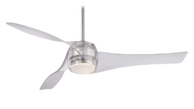 Minka Aire Artemis Ceiling Fan with Light and Remote, 58"/147cm 240v, Lifetime Warranty