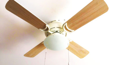 Star Hugger Ceiling Fan With Light Kit 42"/107cm in Titanium or White, 10 Year Warranty