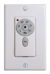 Atlas fan 6-speed wall control in white.