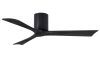 Irene-3H 6-speed ceiling fan in Matte Black finish with 52" Matte Black blades by Matthews Fan Company.