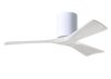 Irene-3H 6-speed ceiling fan in gloss white finish with 42" matte white blades by Matthews Fan Company.
