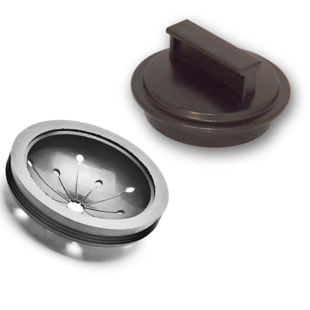 Waste King 1025 Sink Stopper & Splash Guard – Black Rubber Kit For Waste King, Sinkmaster & Whirlaway EZ-Mount Disposer Flanges