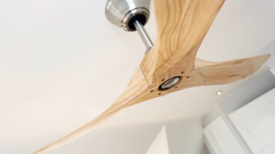 Henley Zephyr Wood Low Energy DC Designer Ceiling Fan with 6-Speed Remote Control, Lifetime Warranty