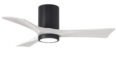 Matthews Irene 3H Hugger with LED Light 42",52",60"- Low Energy DC Ceiling Fan, with Remote, Lifetime Warranty