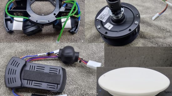 Zephyr Ceiling Fan - Replacement Parts, Motor, LED and Glass