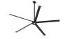 mrken helicopter HVLS ceiling fan black