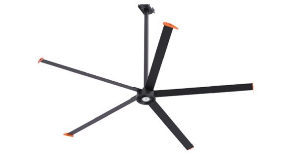 mrken helicopter HVLS ceiling fan black
